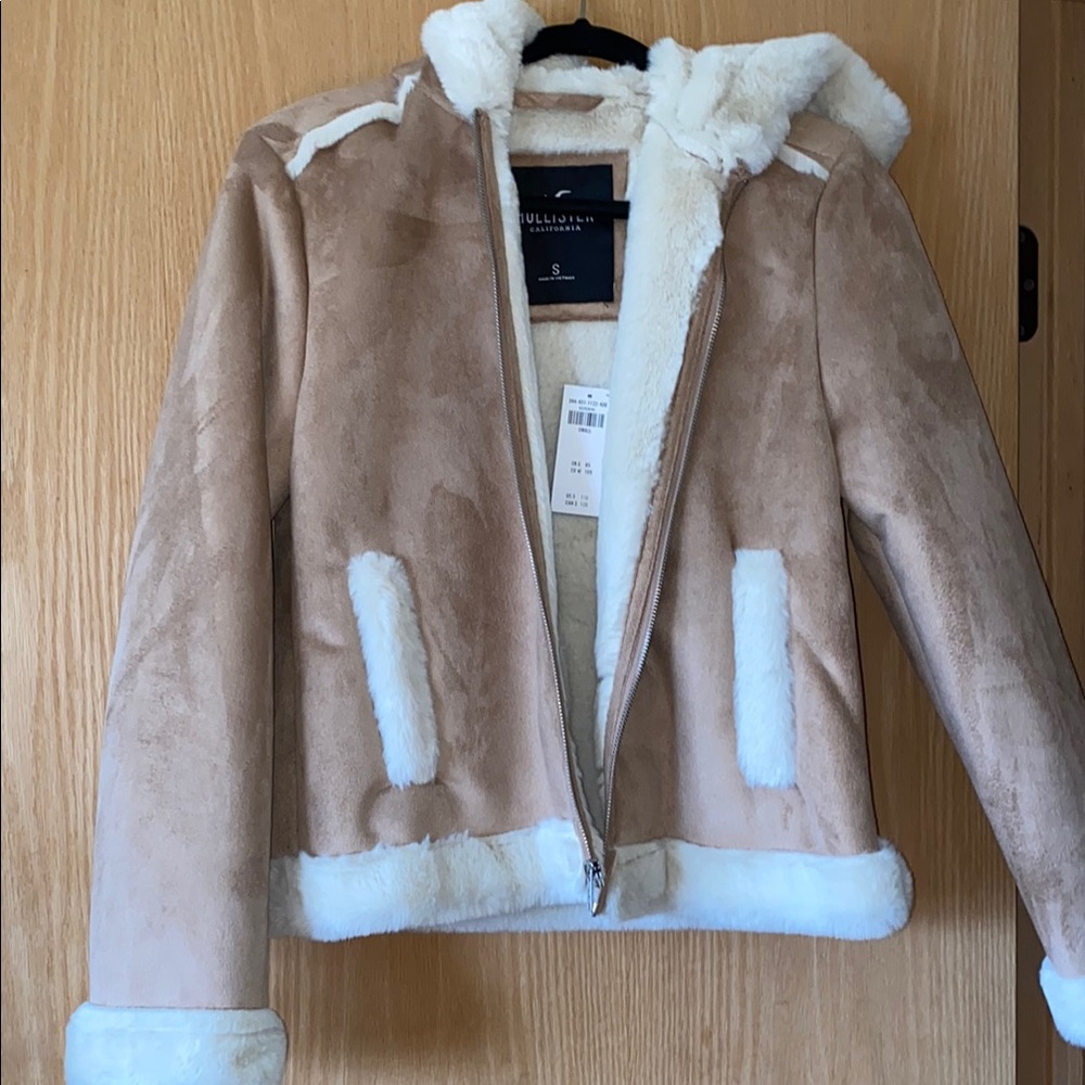 Tan Faux Shearling Jacket